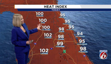 Storm chances increase across Central Florida as heat, humidity build toward the weekend