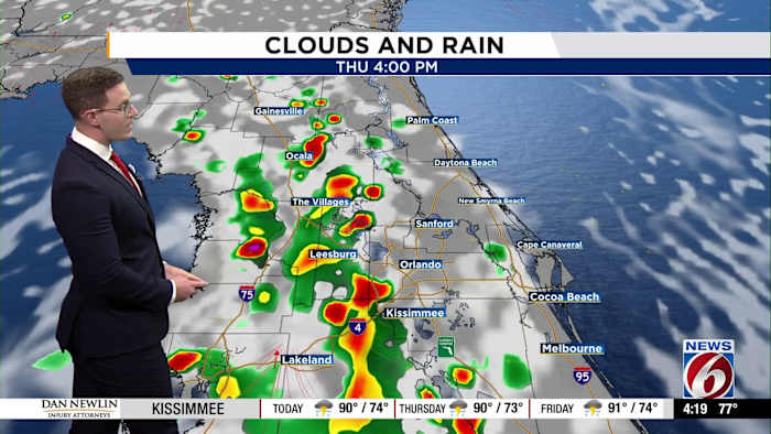 Rain chances increasing for Central Florida
