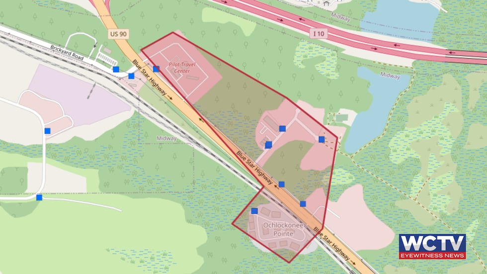 The city of Midway says a main pipe at the intersection of Brickyard Road and Highway 90 has...