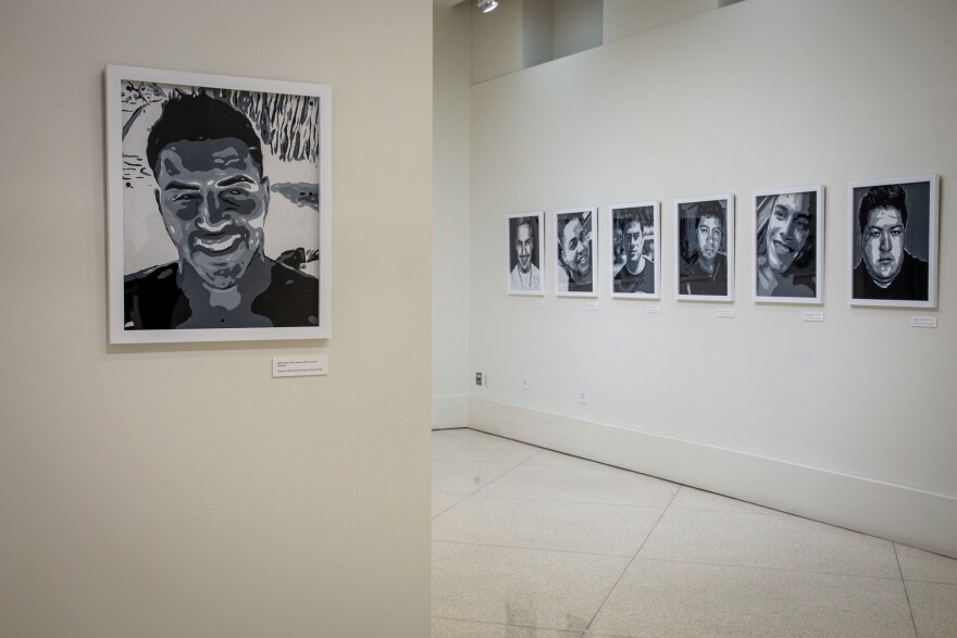 ‘Created in Community: Portraits of Pulse’ is a traveling memorial honoring the lives of 49 people who were killed in the 2016 nightclub shooting.