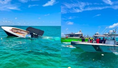 4 rescued after boat takes on water off Key Biscayne