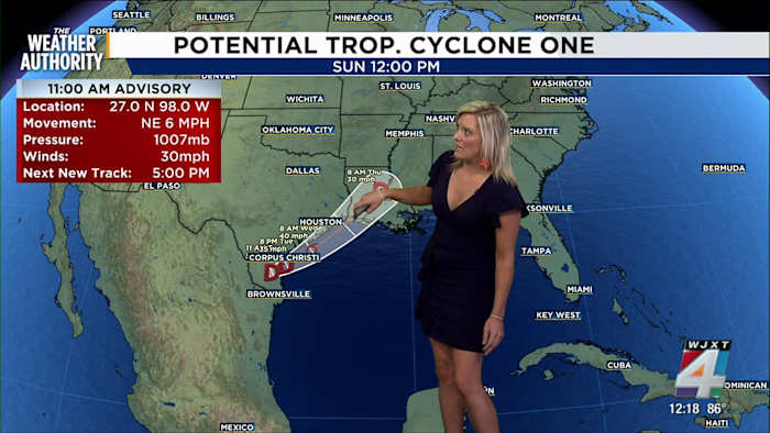 Jacksonville faces scattered storms and summer sizzle: What to expect this week