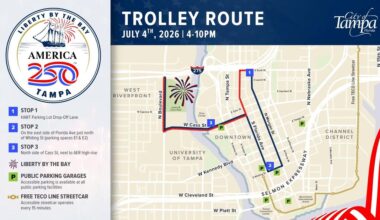 Free Jolley Trolleys Announced for Tampa's July 4 Celebration
