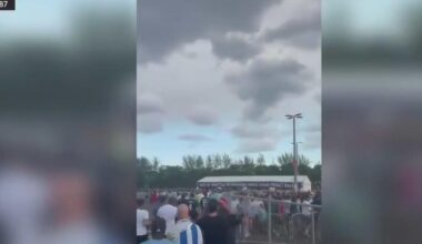 World Cup fans warn of delays at Miami Stadium due to security issues, with some missing half of the first game