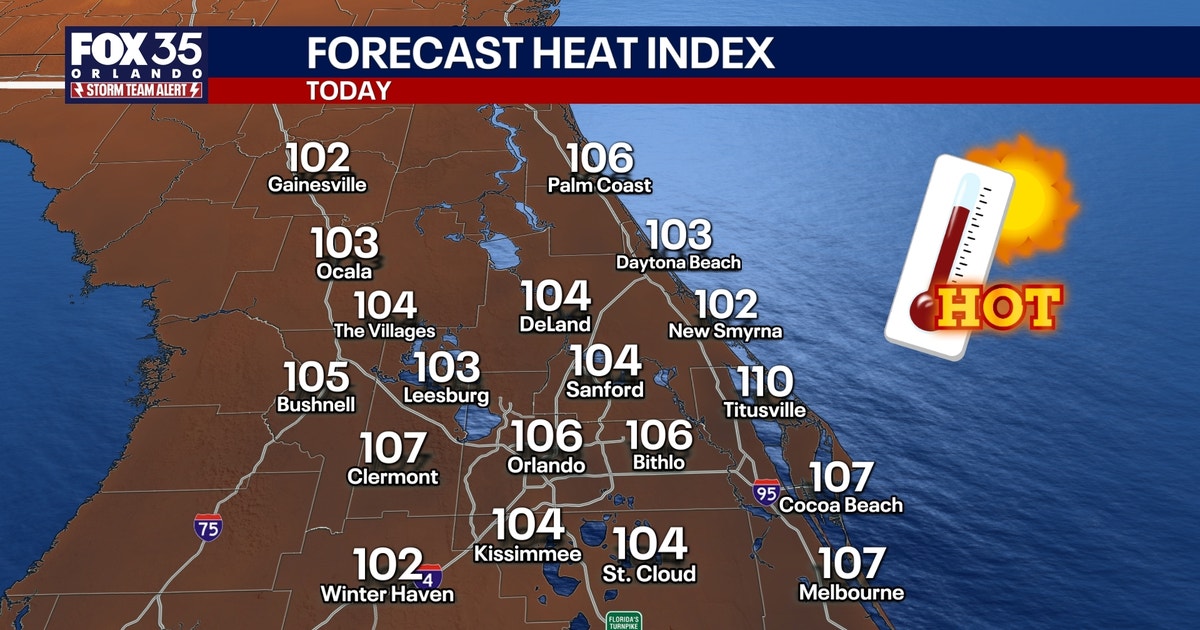 Orlando weather: More heat and humidity as storm chances continue in Central Florida