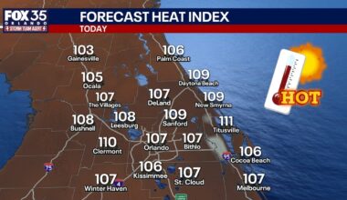 Orlando weather: Heat advisory for Central Florida as heat index climbs to the 100s