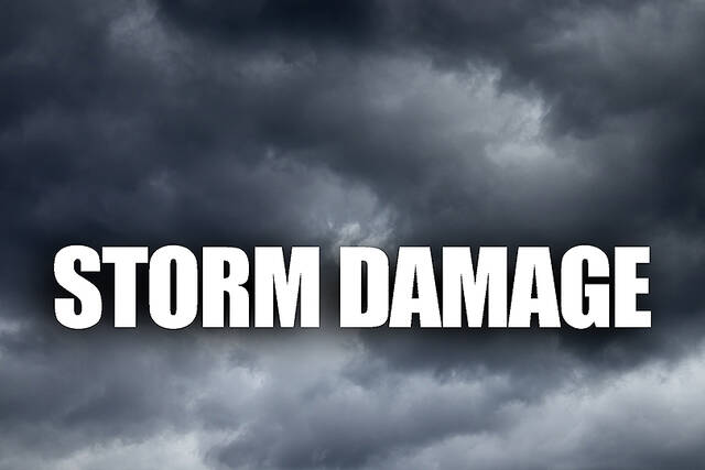 A 60 mph storm gust flipped a semitrailer in Jacksonville, sending a Missouri driver to the hospital with minor injuries.