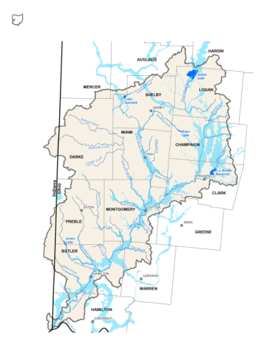 The Great Miami Buried Valley Aquifer and surface water sources like the Great Miami River naturally exchange water.