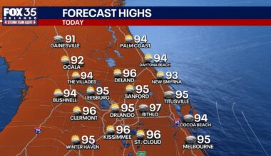 Orlando weather: Major heat as strong storms move across Central Florida