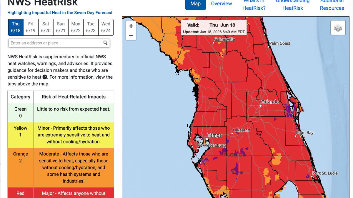 Tampa Bay is under a heat advisory. What to know about the hot temperatures