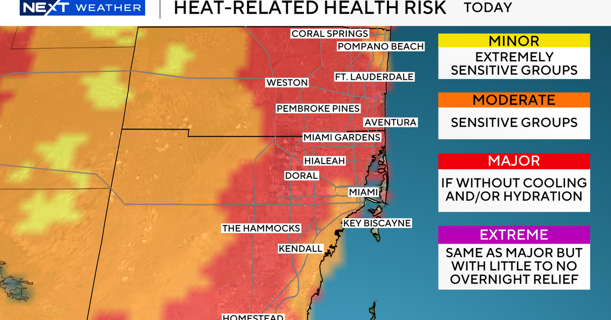 Extreme heat continues in South Florida on Friday as severe thunderstorm, flash flood risk rises
