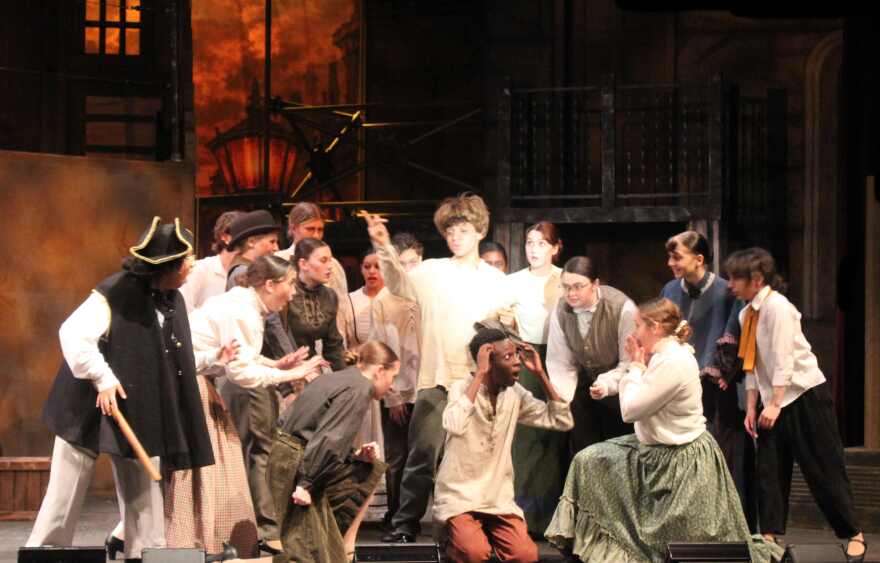 Scene from Florida Rep Education's 2026 production of 'Sweeney Todd: The Demon Barber of Fleet Street.'