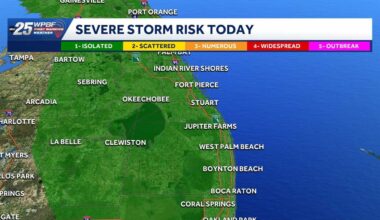 South Florida under marginal risk of storms