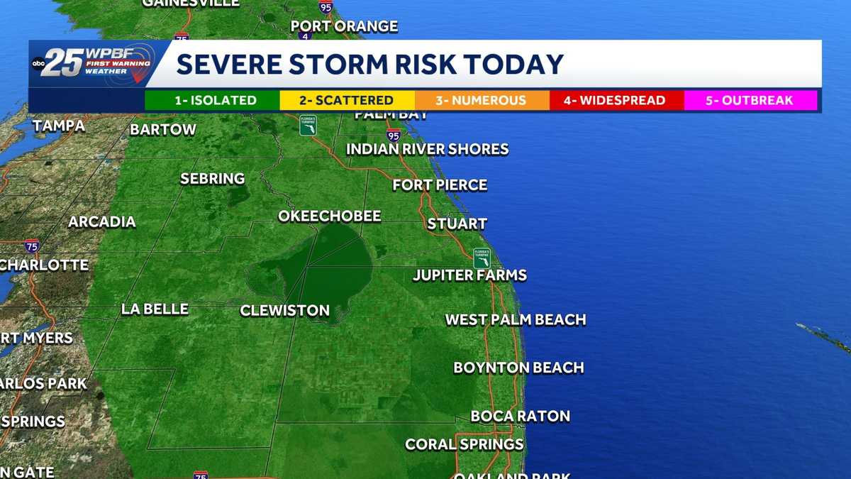 South Florida under marginal risk of storms