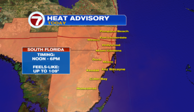 Heat Advisory In Effect - WSVN 7News | Miami News, Weather, Sports