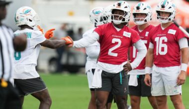 Dolphins WR group still building chemistry with new QB Malik Willis