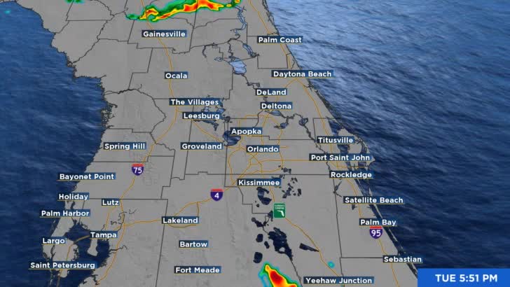 LIVE RADAR: Strong storms moving through parts of Central Florida