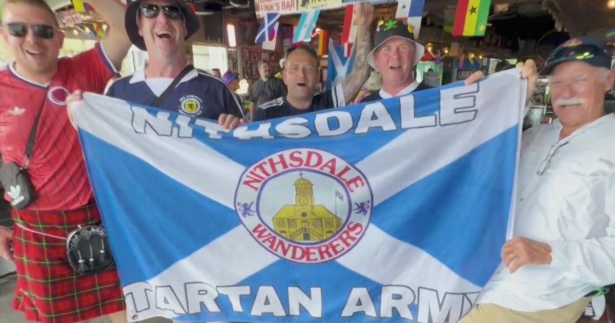 Scotland's "Tartan Army" takes over South Florida for the World Cup match against Brazil: "No Scotland, no party!"