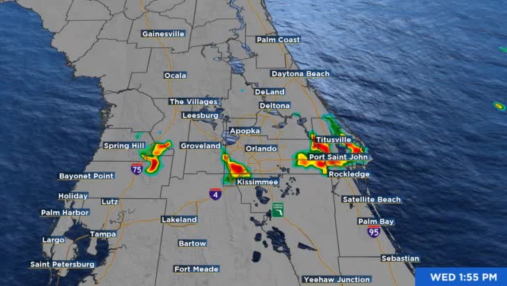 LIVE RADAR: Severe thunderstorms moving trough Central Florida