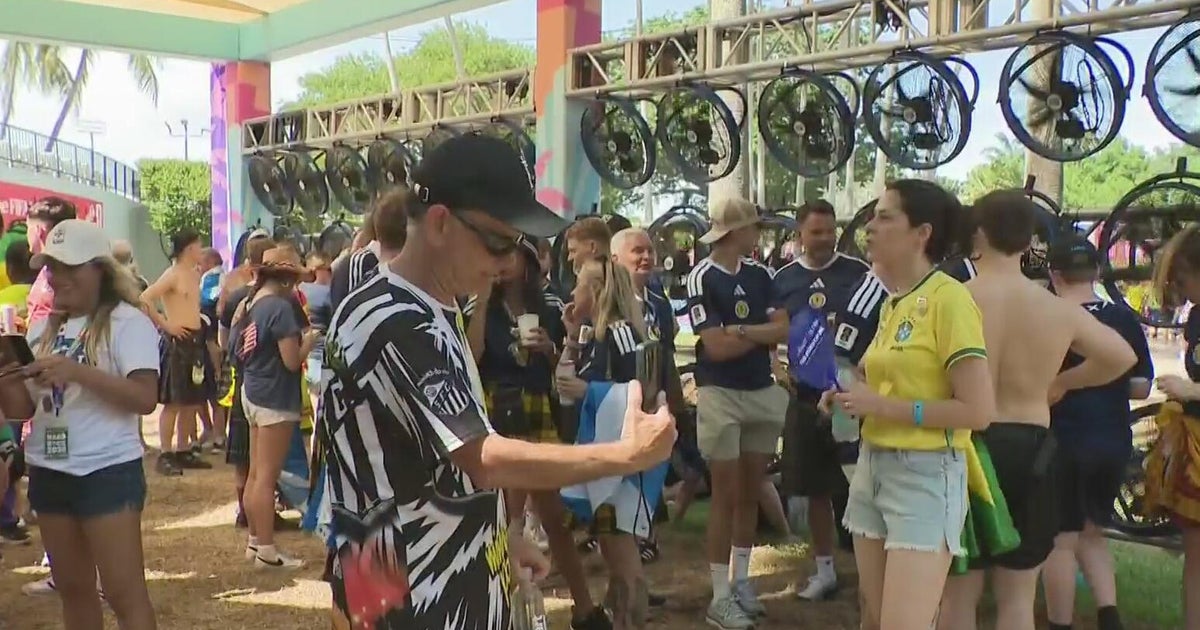 Miami's FIFA Fan Fest closed at capacity with thousands of fans gathering for the Scotland vs Brazil match