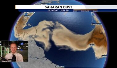 Massive Saharan dust plume headed to Florida, Gulf Coast. Here’s what to expect