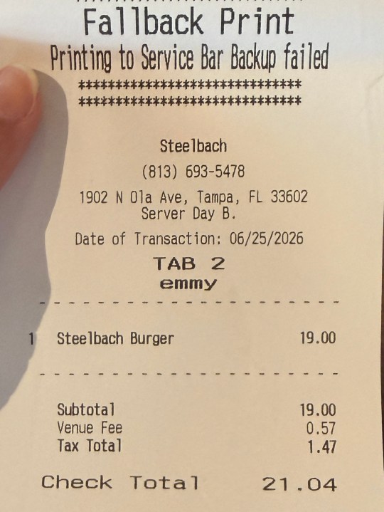 Additional surcharge at Tampa restaurant surprises customers, parent company says its a ‘venue fee’