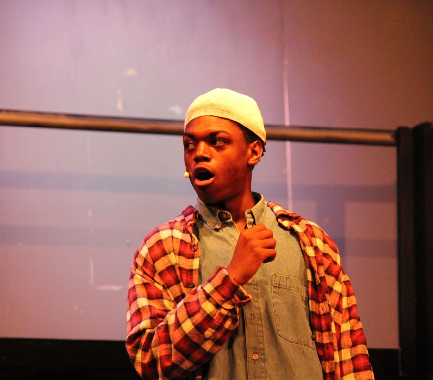 Florida Southern College sophomore D'Adrian St. Louis is Tom Collins in 'Rent.'