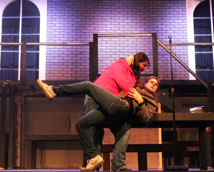 Joanne Jefferson (Isa Oren) and Mark Cohen (William Urban) do the 'Tango Maureen.'
