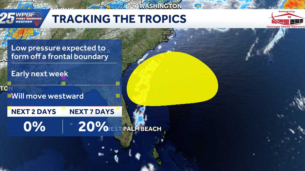 Disturbance could develop off Florida coast next week
