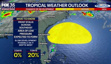 Orlando Weather: Afternoon showers expected to hit along I-4 corridor