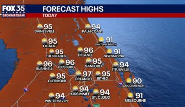 Orlando weather: Sunday storm timeline, 100-degree heat index, July 4th outlook