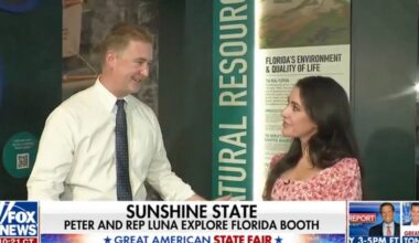 Anna Paulina Luna tours Florida booth at Great American State Fair
