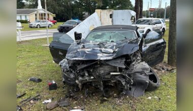 Three children hospitalized after car strikes utility pole and road sign: HCFR