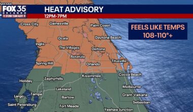 Orlando weather: Heat advisory for parts of Central Florida, 'feels-like' temps climb above 100