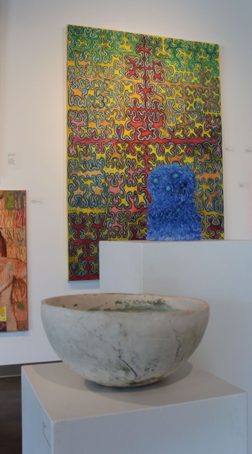 The artworks in 'Boredom' cover a range of disciplines from painting and sculpture to digital art and film.