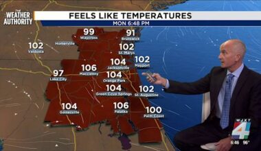 A warm night as isolated thunderstorms weaken