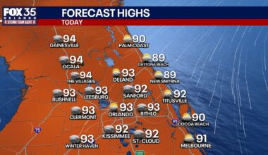 Orlando weather: Showers, storms and continued heat expected for Central Florida