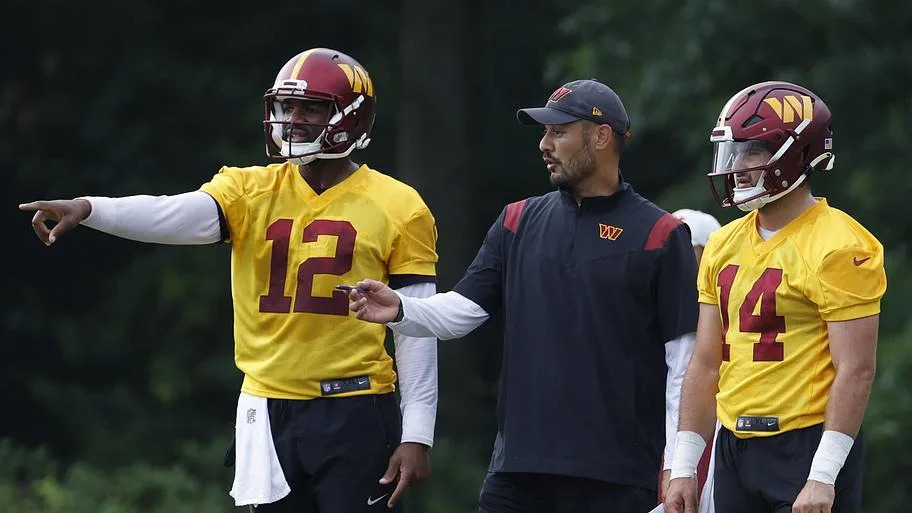 Former Washington Commanders quarterback coach and current Stanford Cardinal head coach Tavita Pritchard. 