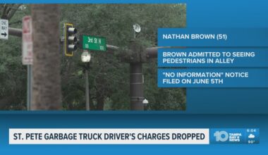 Garbage truck driver won't face charges after being accused of hitting, killing 49-year-old woman