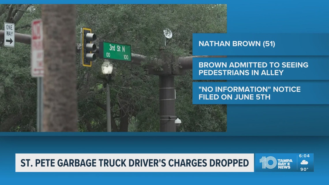 Garbage truck driver won't face charges after being accused of hitting, killing 49-year-old woman