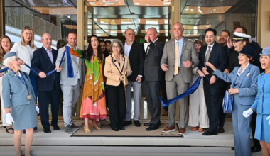 MIA and PS host ribbon-cutting ceremony for airport’s first private terminal inside historic Pan Am headquarters