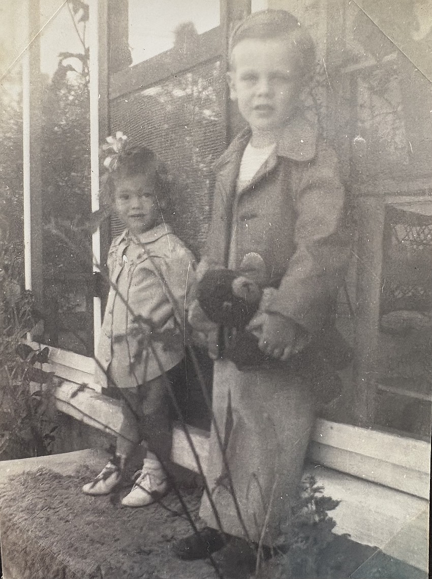 Mary Francis Fischer Howard had her own low-hung clothesline so she could help her mother with the laundry. Mary Francis Fischer Howard had her own low-hung clothesline so she could help her mother with the laundry.