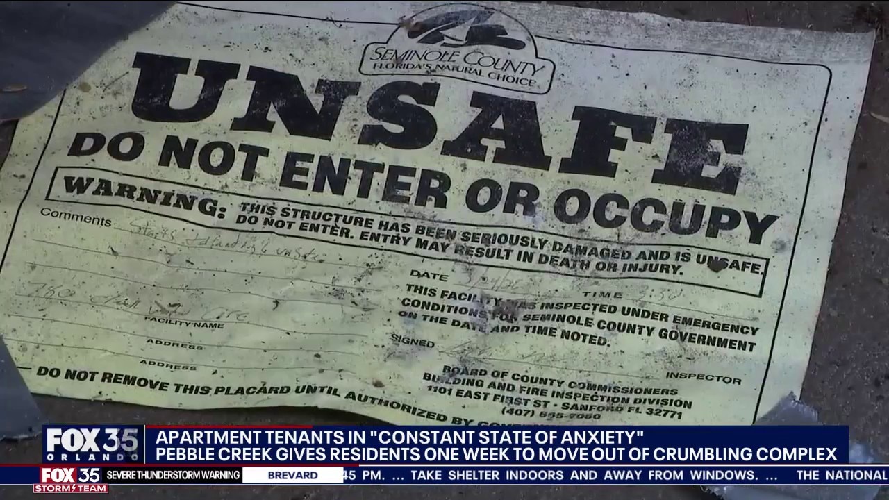 Residents in 'unsafe' apartment units given one week to move out