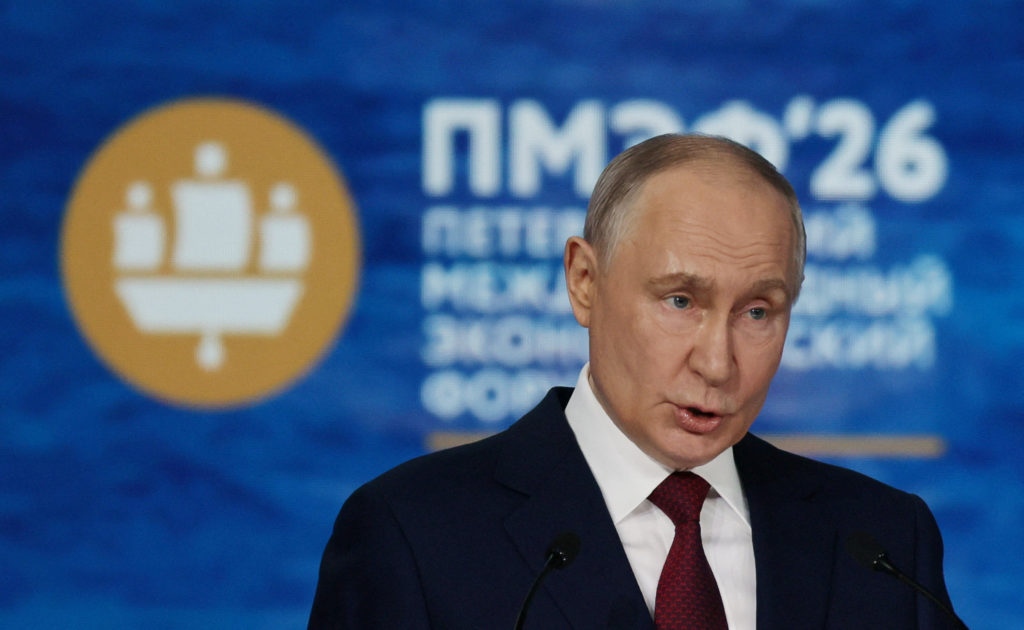 Russia's President Putin attends the St. Petersburg International Economic Forum