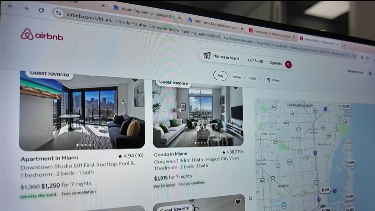FIFA World Cup could boost Airbnb demand in Miami this summer – NBC 6 South Florida
