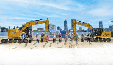 City officials join project stakeholders and development team members in a ground-breaking ceremony of the new Southbank Residences on May 20.