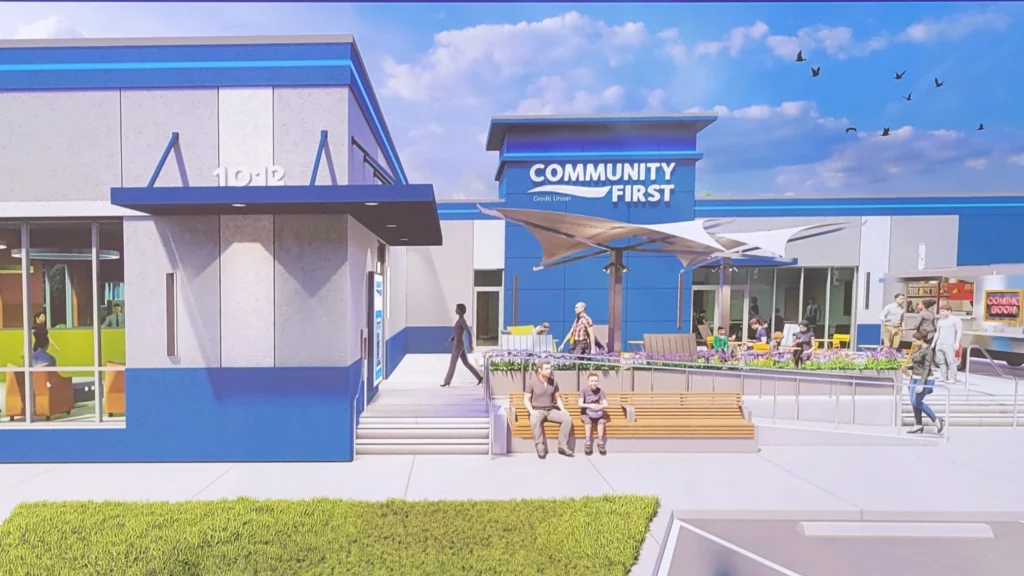 The New Community First site with a bakery.
