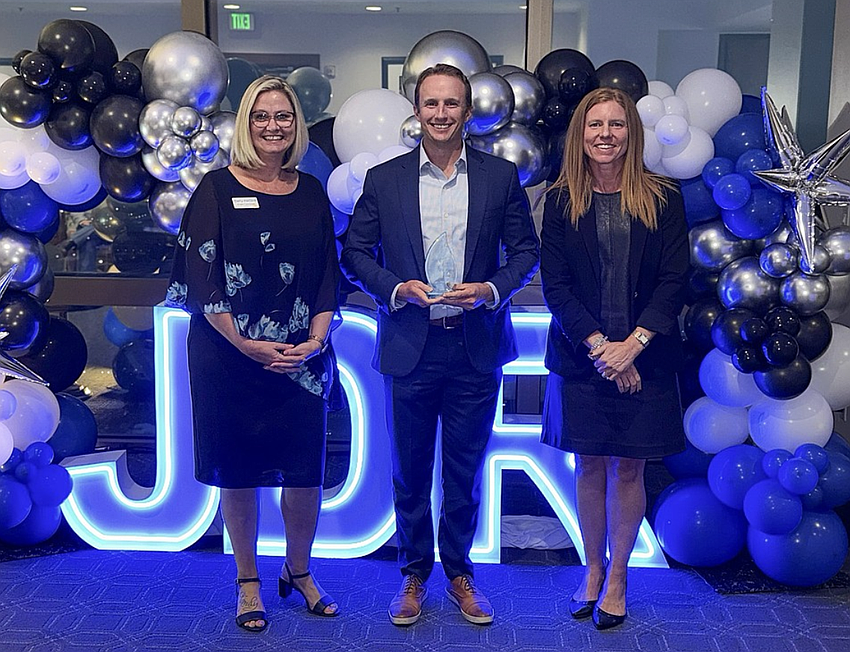 Jacksonville Daily Record Publisher Angela Campbell is pictured with Nick Halloran, senior vice president of finance for Gateway Jax, and Allison Bovee, North Florida market president of Seacoast Bank, in October 2025 at the Daily Record's first Trailblazer Awards presentation. The awards were created under the leadership of Campbell, who went by Angie. She died June 25, 2026. Jacksonville Daily Record Publisher Angela Campbell is pictured with Nick Halloran, senior vice president of finance for Gateway Jax, and Allison Bovee, North Florida market president of Seacoast Bank, in October 2025 at the Daily Record's first Trailblazer Awards presentation. The awards were created under the leadership of Campbell, who went by Angie. She died June 25, 2026.