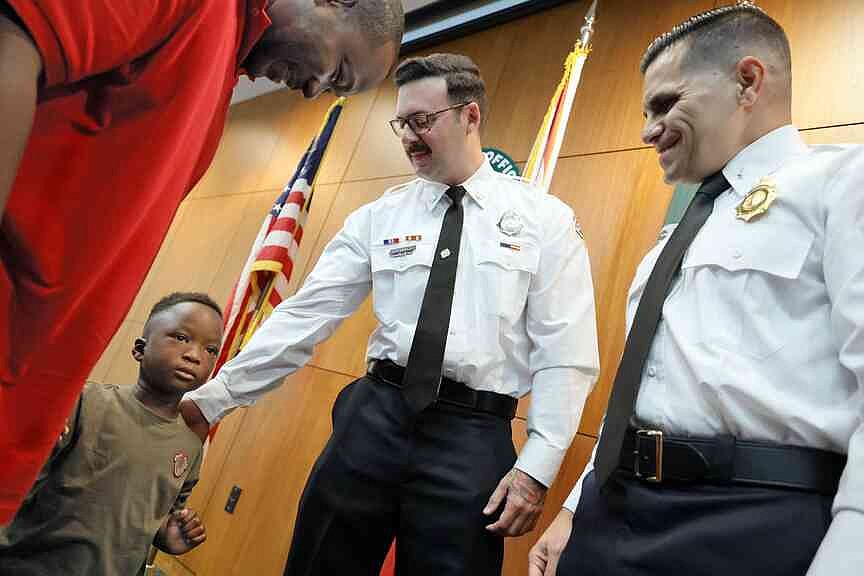 ‘It was therapeutic’: Boy reunites with off-duty paramedics who rescued him from drowning