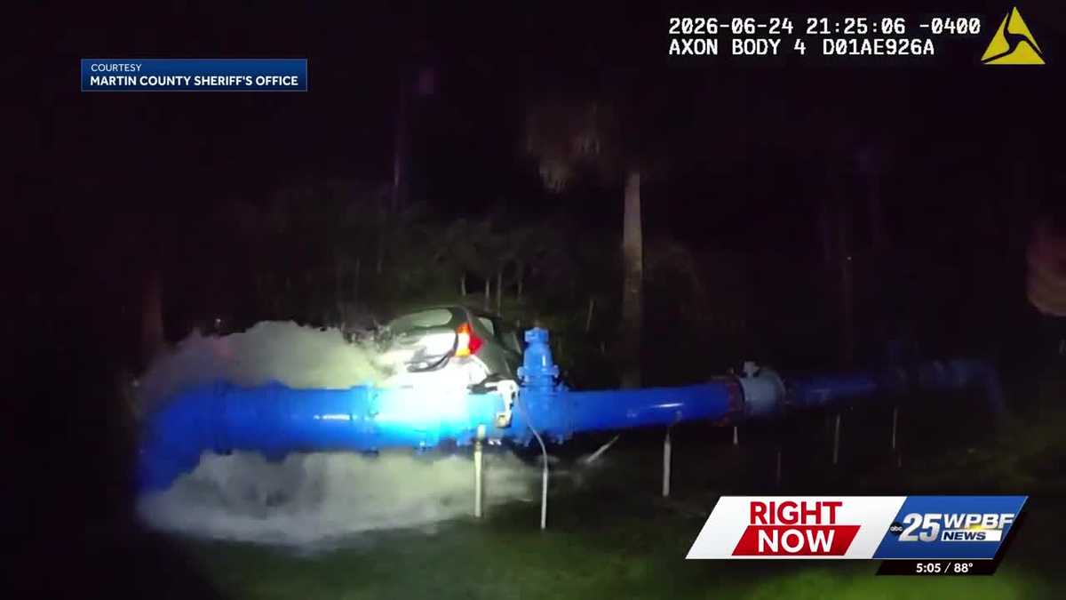 'The man should have never been in a car': Crash at Martin County water plant disrupts service